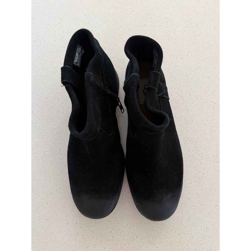 Ugg Josefene Cuff Suede‎ Zip Ankle Bootie in Black 8.5